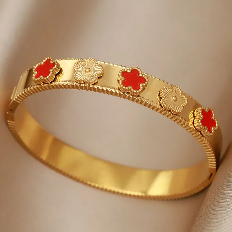 Golden Steel Bracelet Jewelry Unique Accessories