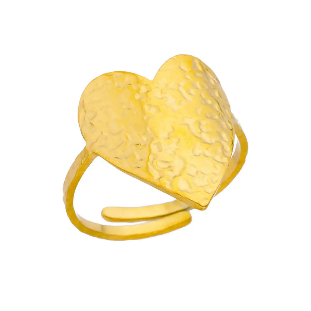 Gold Stainless Steel Rings – 17 mm