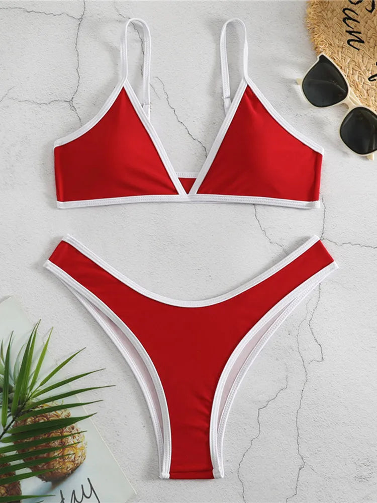 Costume da bagno donna Bikini set 2 pezzi push-up multicolore