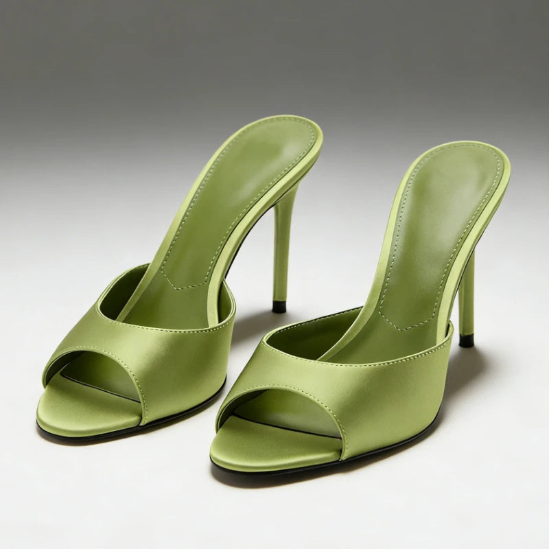 Elegant Satin Stiletto Sandals