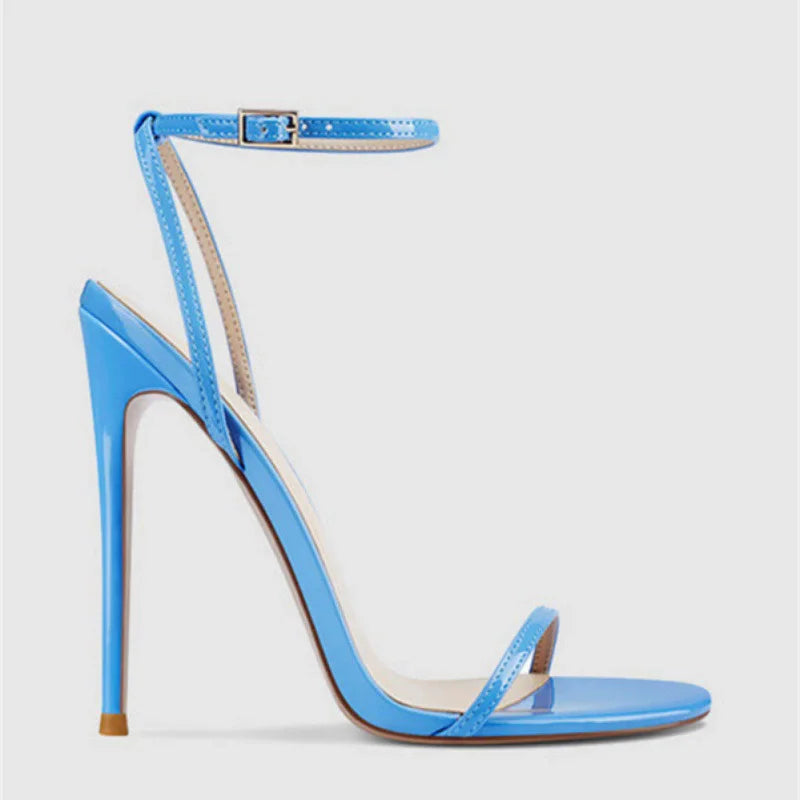 Summer Pointed Patent Leather Sandals