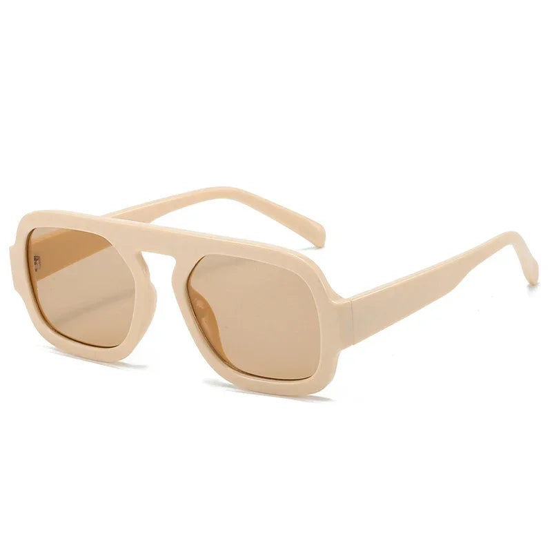 Retro Square Gradient UV400 Sunglasses