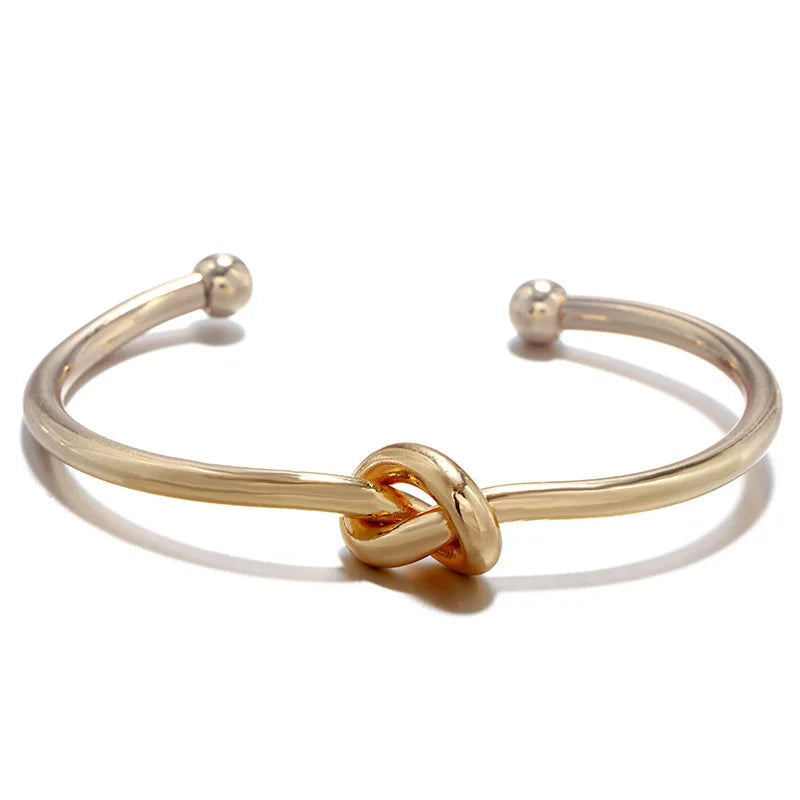 Bracelet Steel Gold Woven Twist Jewelry