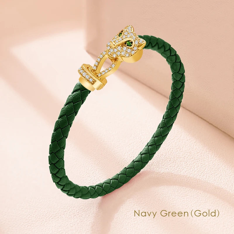 Classic Design Exquisite Cheetah Zircon Bracelet