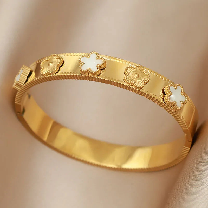 Golden Steel Bracelet Jewelry Unique Accessories