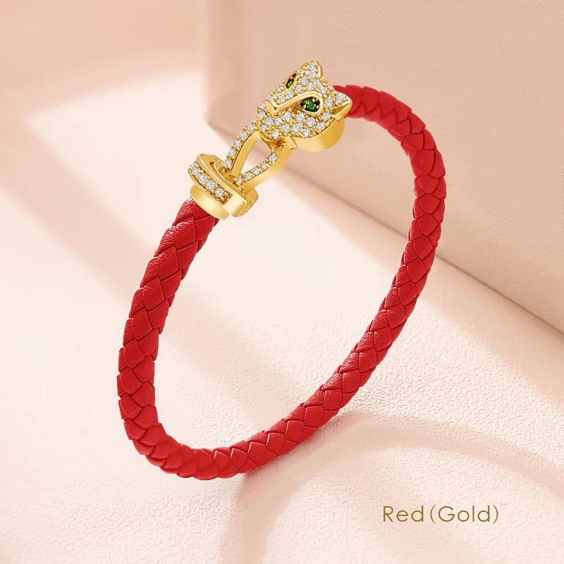 Classic Design Exquisite Cheetah Zircon Bracelet