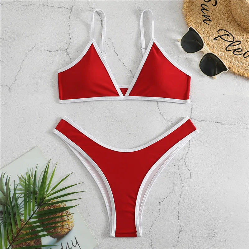 Costume da bagno donna Bikini set 2 pezzi push-up multicolore