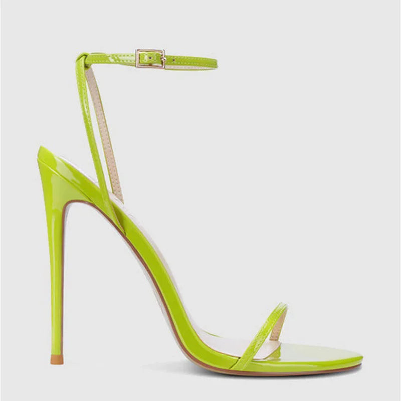 Summer Pointed Patent Leather Sandals