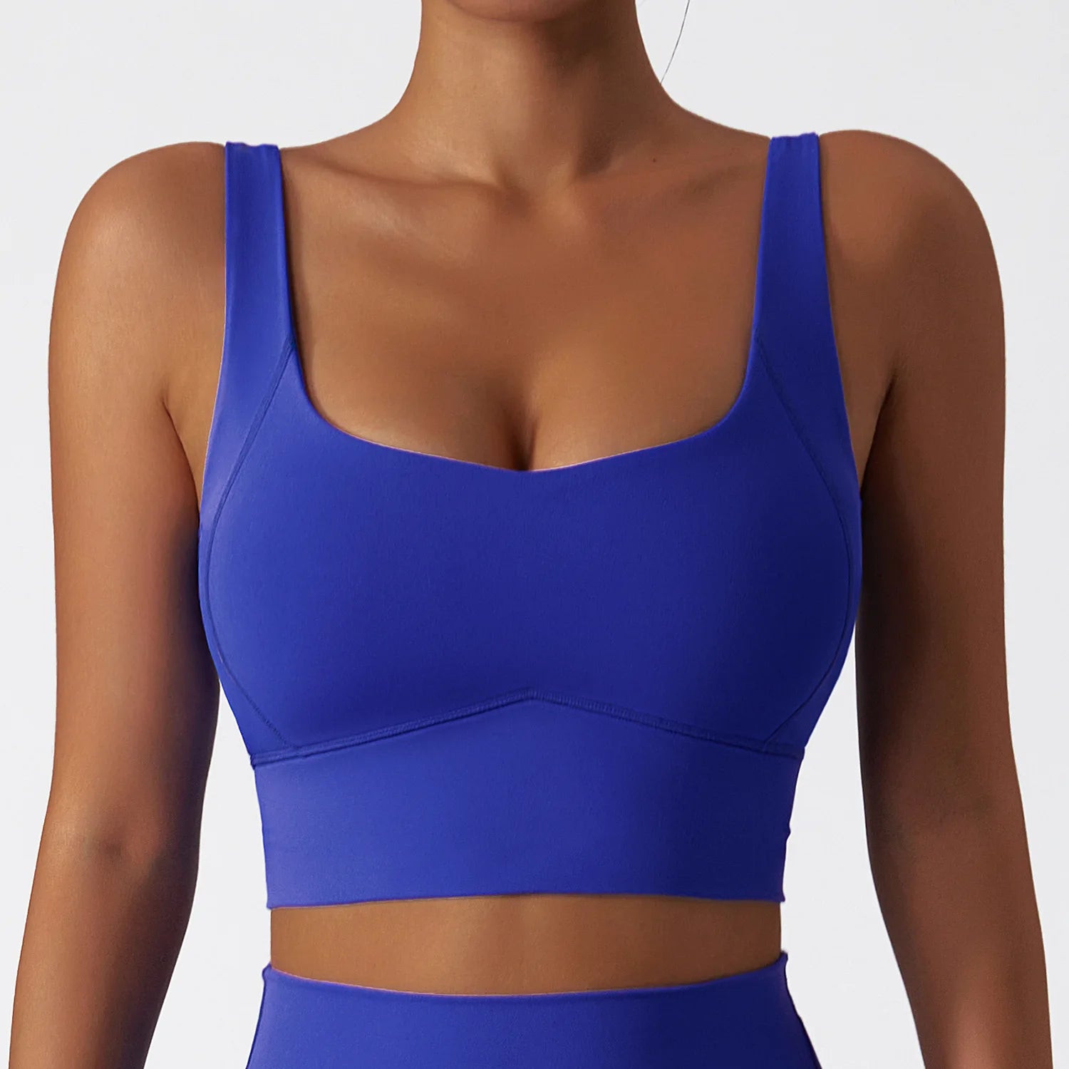 Workout Crop Top Yoga stoßfest mit Brustpolster