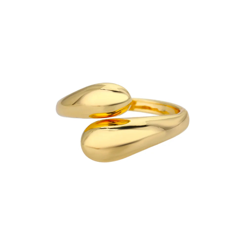 Gold Stainless Steel Rings – 17 mm
