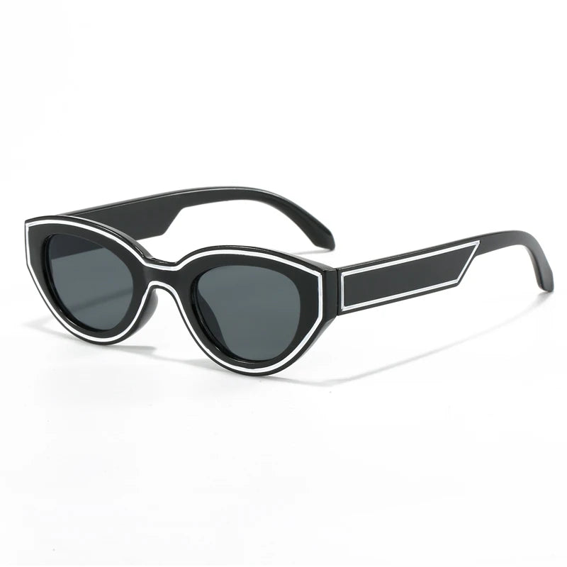 Polygon Gradient Cat Eye Sunglasses