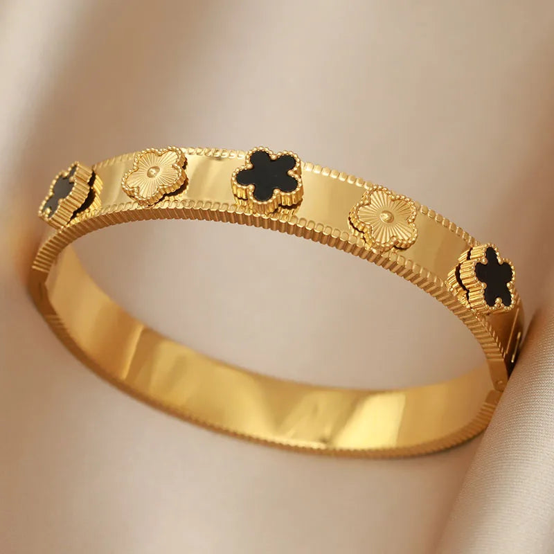 Golden Steel Bracelet Jewelry Unique Accessories