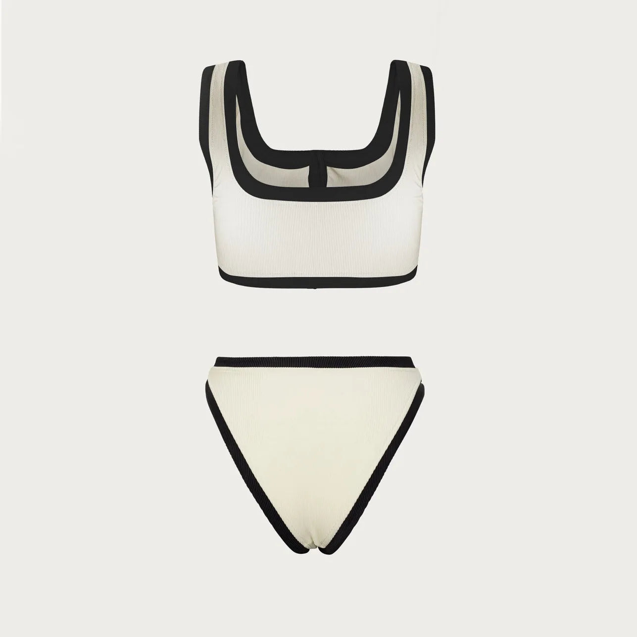 Dvodijelni bikini kratki kupaći kostim visokog struka